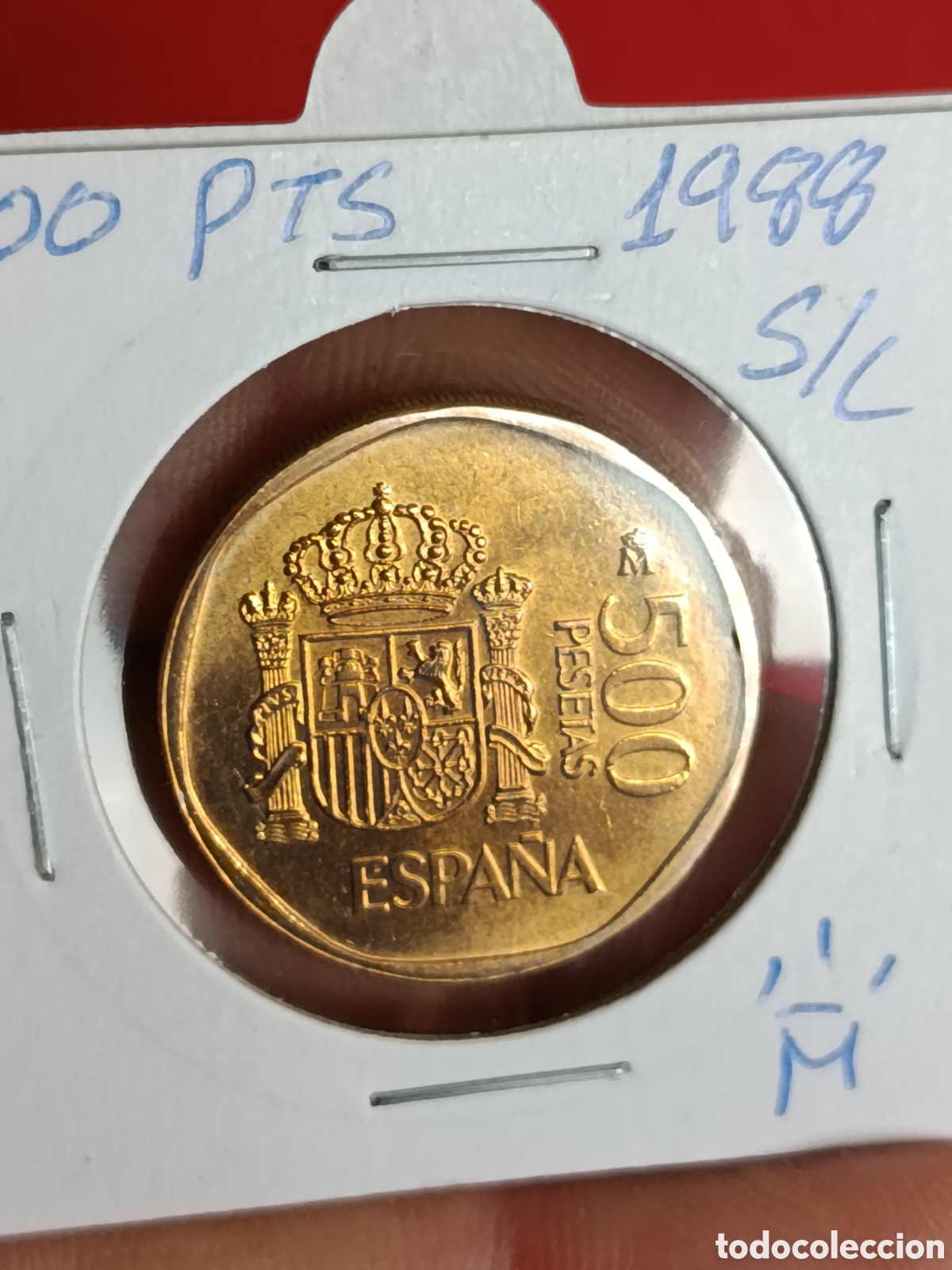 Monedas Juan Carlos I: JUAN CARLOS I. 500 PESETAS DE 1988. S/C.
