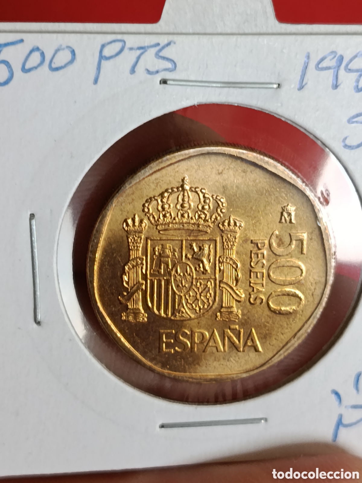 Monedas Juan Carlos I: JUAN CARLOS I. 500 PESETAS DE 1989. S/C.