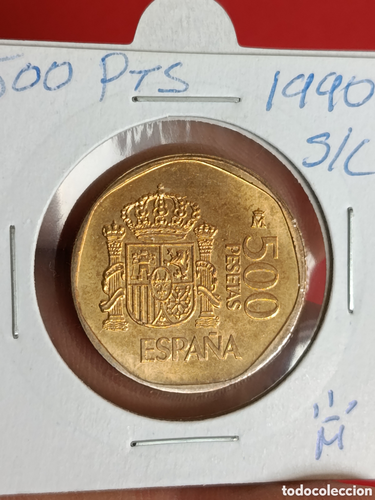 Monedas Juan Carlos I: JUAN CARLOS I. 500 PESETAS DE 1990. S/C.