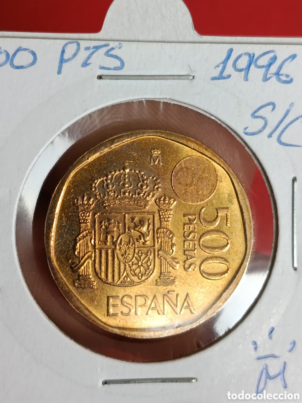 Monedas Juan Carlos I: JUAN CARLOS I. 500 PESETAS DE 1996. S/C.