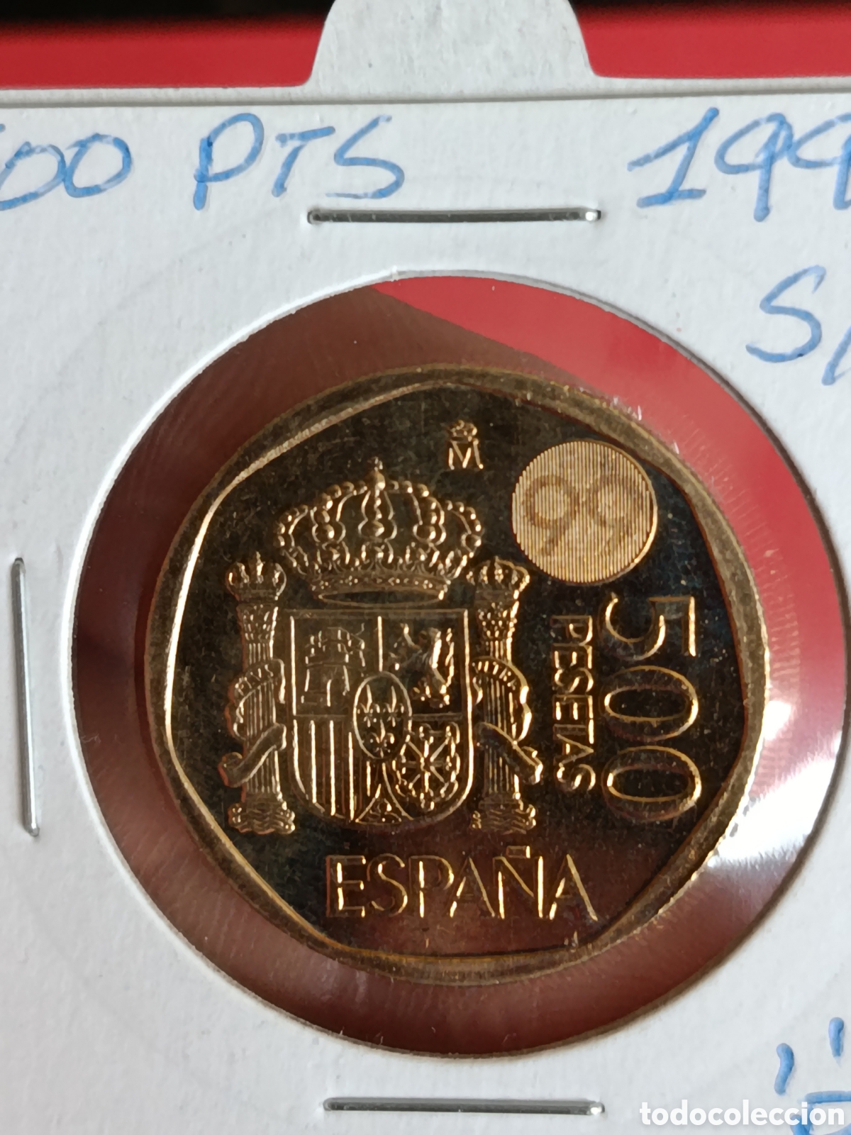 Monedas Juan Carlos I: JUAN CARLOS I. 500 PESETAS DE 1999. S/C.