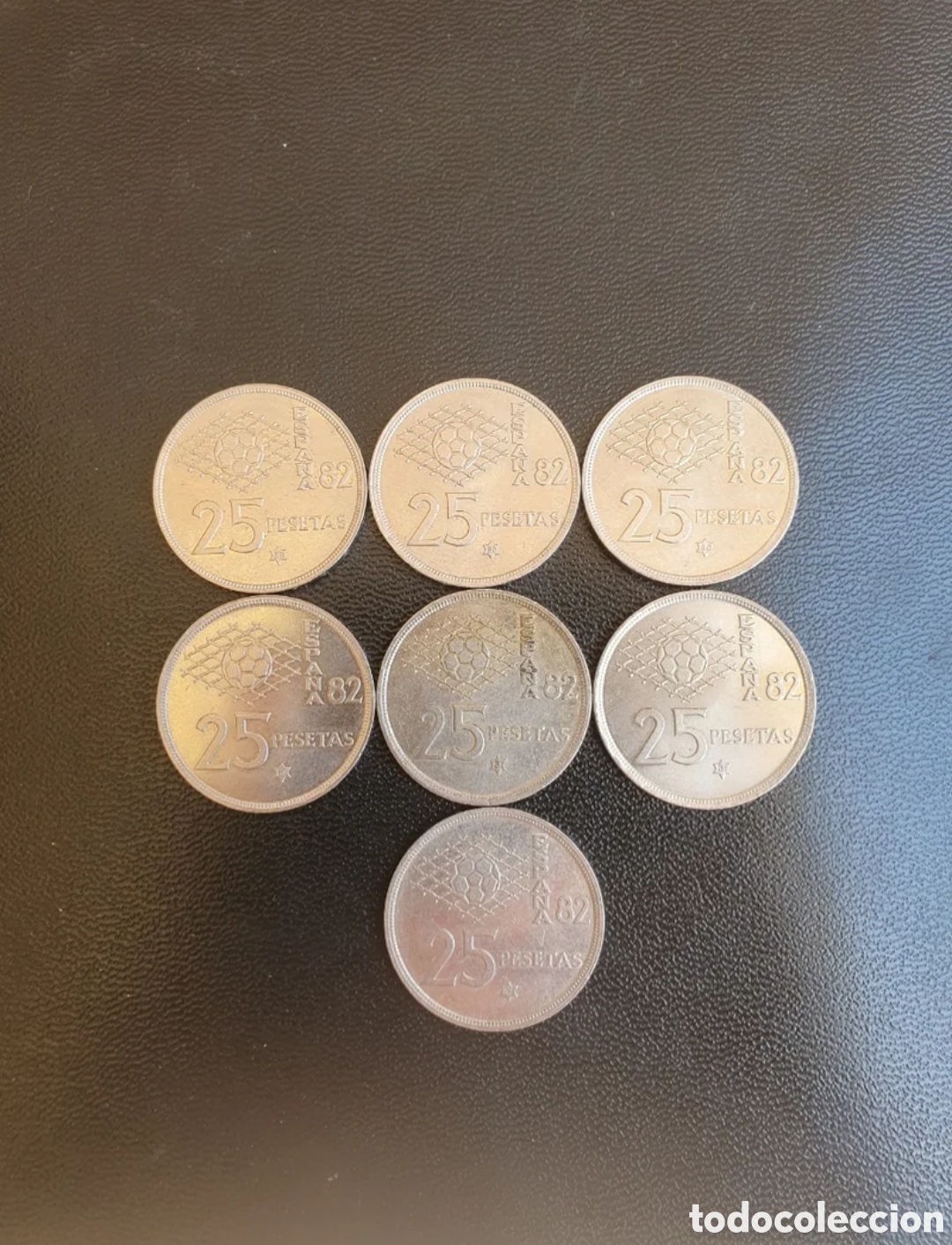 Monedas Juan Carlos I: 7 Monedas de 25 pesetas de 1980 (*80/*81/*82)