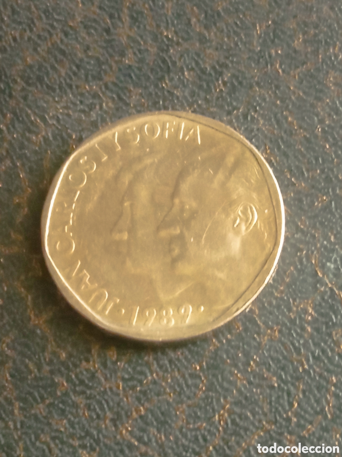 Monedas Juan Carlos I: Moneda de 500 pesetas de 1989, muy buena conservaci&oacute;n
