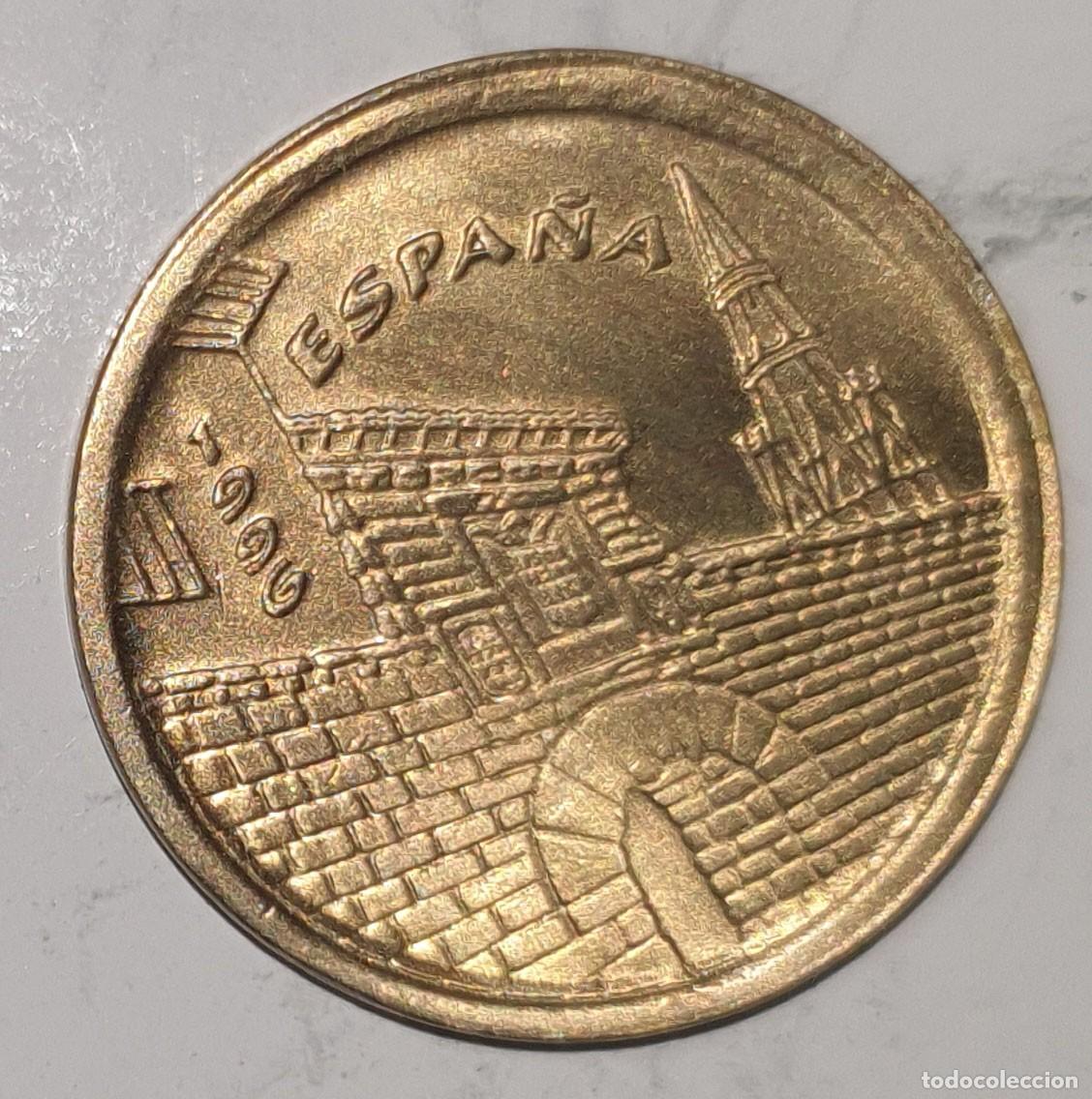 Monedas Juan Carlos I: Espa&ntilde;a 25 Pesetas 1996 La Rioja Monasterio de San Mill&aacute;n de la Cogolla