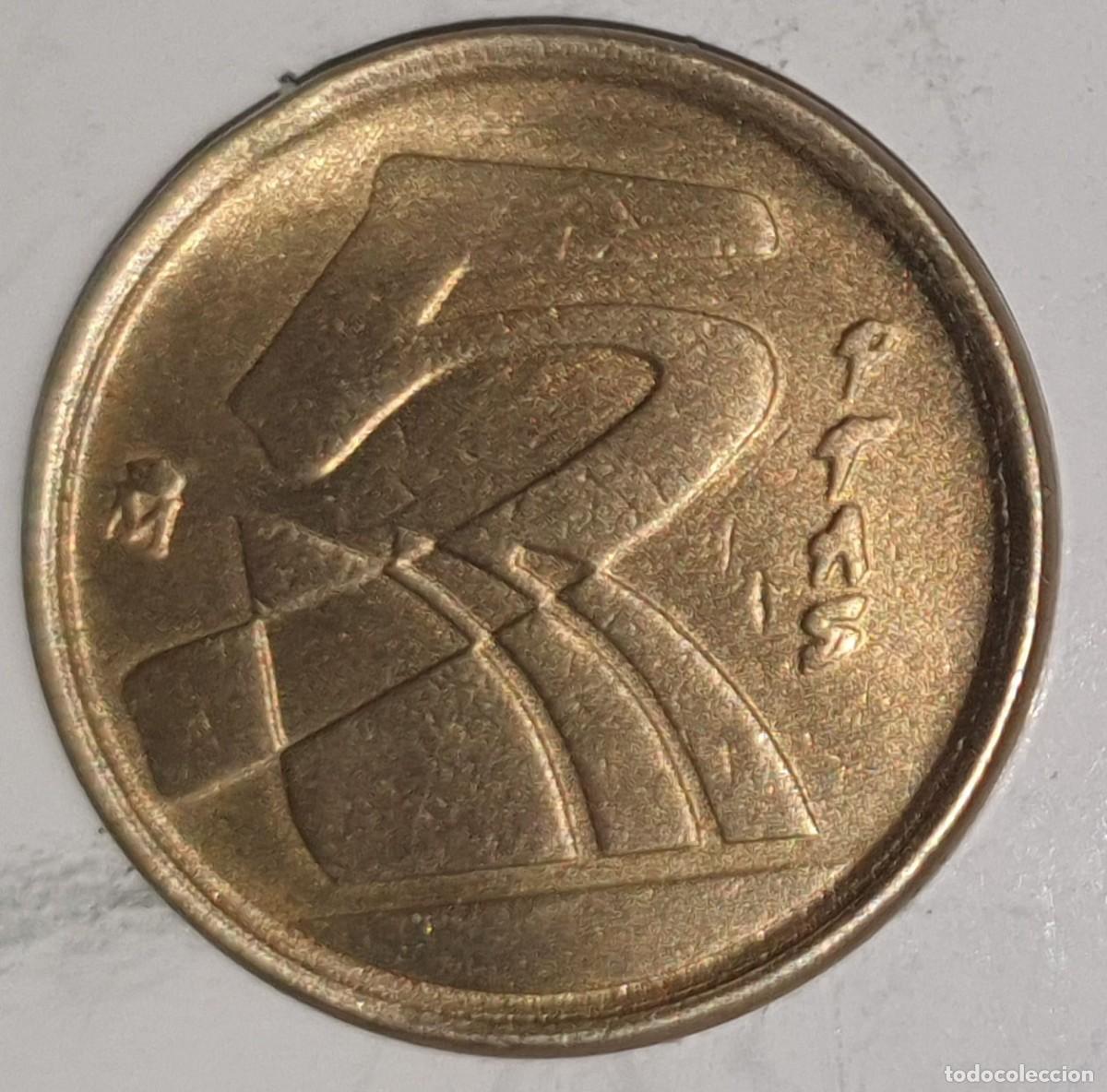 Monedas Juan Carlos I: Espa&ntilde;a 5 Pesetas 1992 Barcelona Ol&iacute;mpica Cobi Moneda Conmemorativa