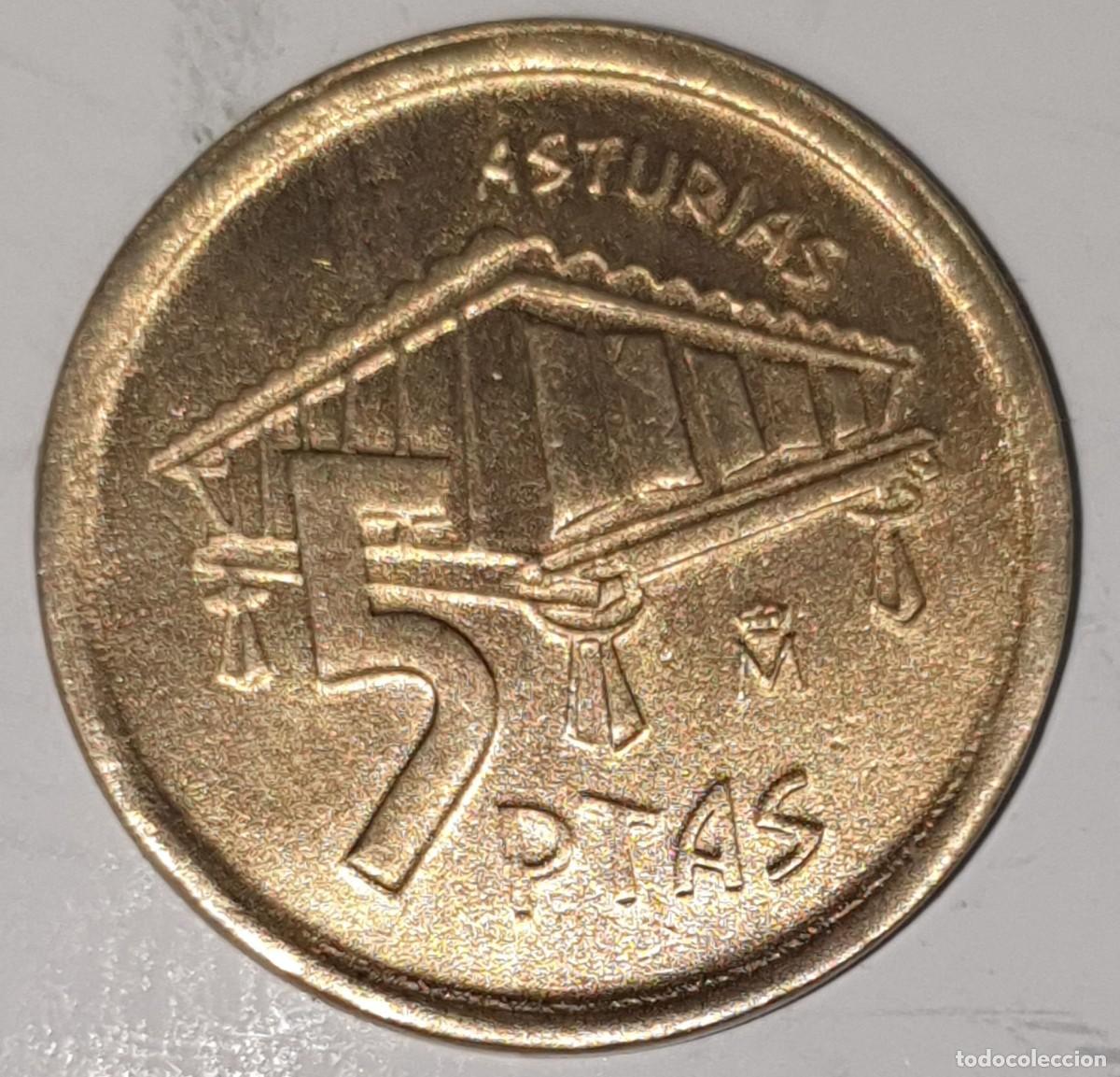 Monedas Juan Carlos I: Moneda 5 Pesetas Asturias 1997 Juan Carlos I Espa&ntilde;a