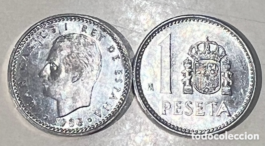 Monedas Juan Carlos I: Moneda. Espa&ntilde;a. Juan Carlos I. 1 Peseta. 1983.