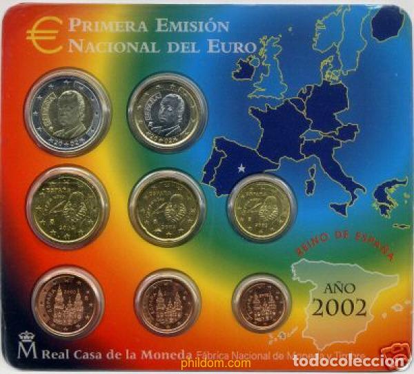 M&uuml;nzen unter Juan Carlos I: 124 ESPA&Ntilde;A 2002 CARTERA OFICIAL 2002
