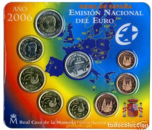 M&uuml;nzen unter Juan Carlos I: 130 ESPA&Ntilde;A 2006 CARTERA OFICIAL 2006 medalla adhesion