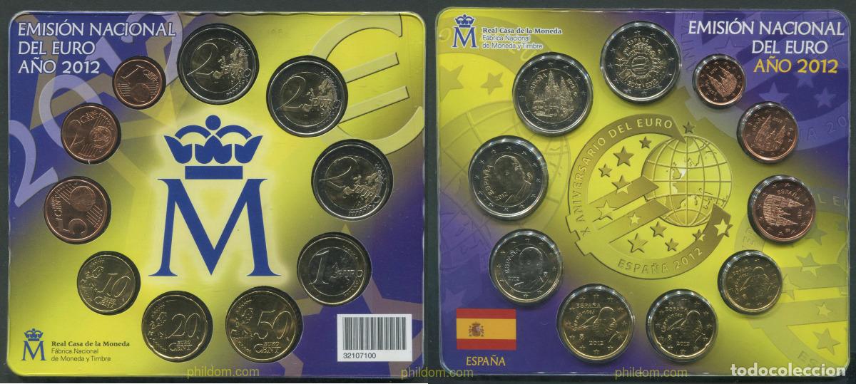 Monnaies Juan Carlos I: 1080 ESPA&Ntilde;A 2012 CARTERA EUROSET ESPA&Ntilde;A 2012