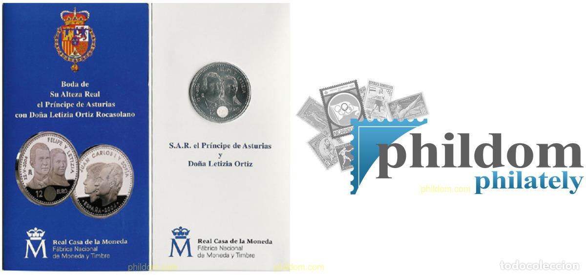 Monnaies Juan Carlos I: 1091 ESPA&Ntilde;A 2004 ESTUCHE MONEDA 12 EUROS ESPA&Ntilde;A 2004 (BODA)