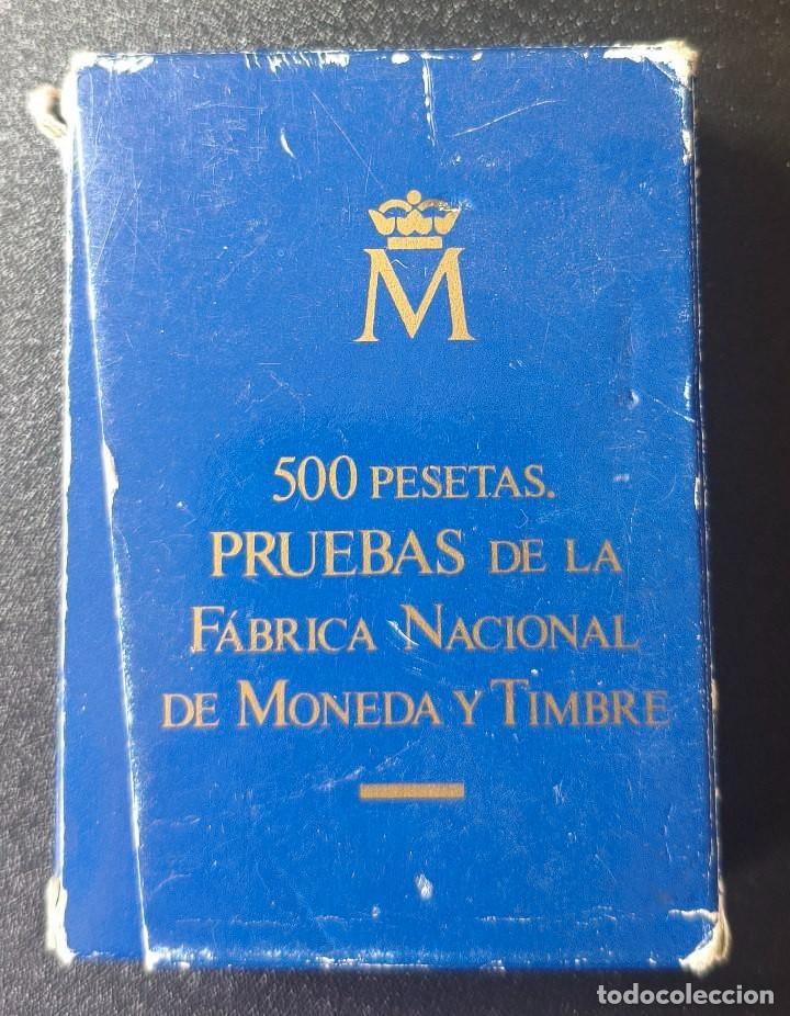 Monedas Juan Carlos I: Espa&ntilde;a 500 Pesetas XXV Aniversario Boda de los Reyes 1987 Prueba (PROOF)