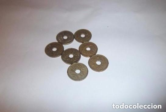 Monedas Juan Carlos I: 7 monedas de 25 pesetas
