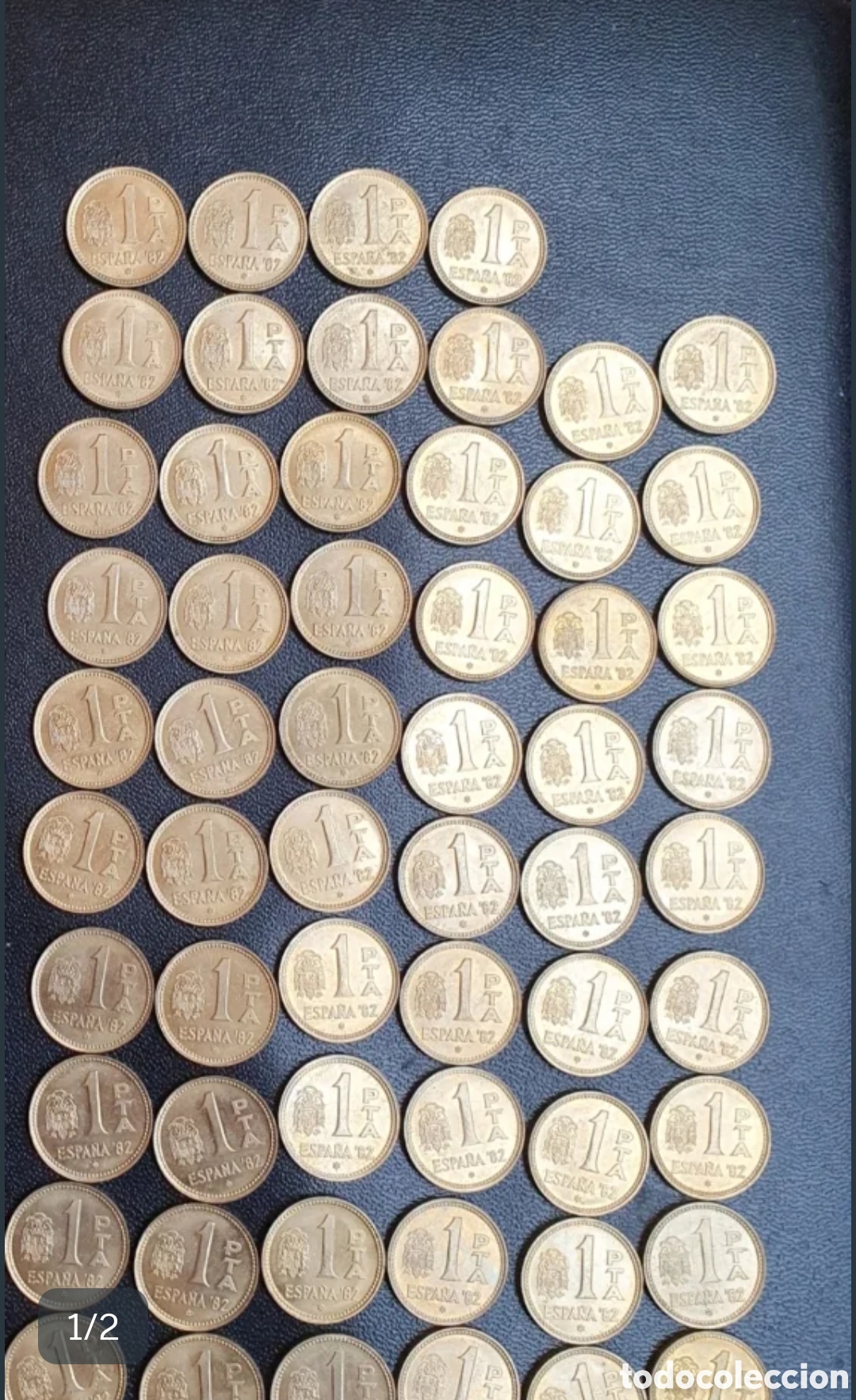 Monedas Juan Carlos I: 59 MONEDAS de 1 PESETA 1980 (*80/*81/*82)