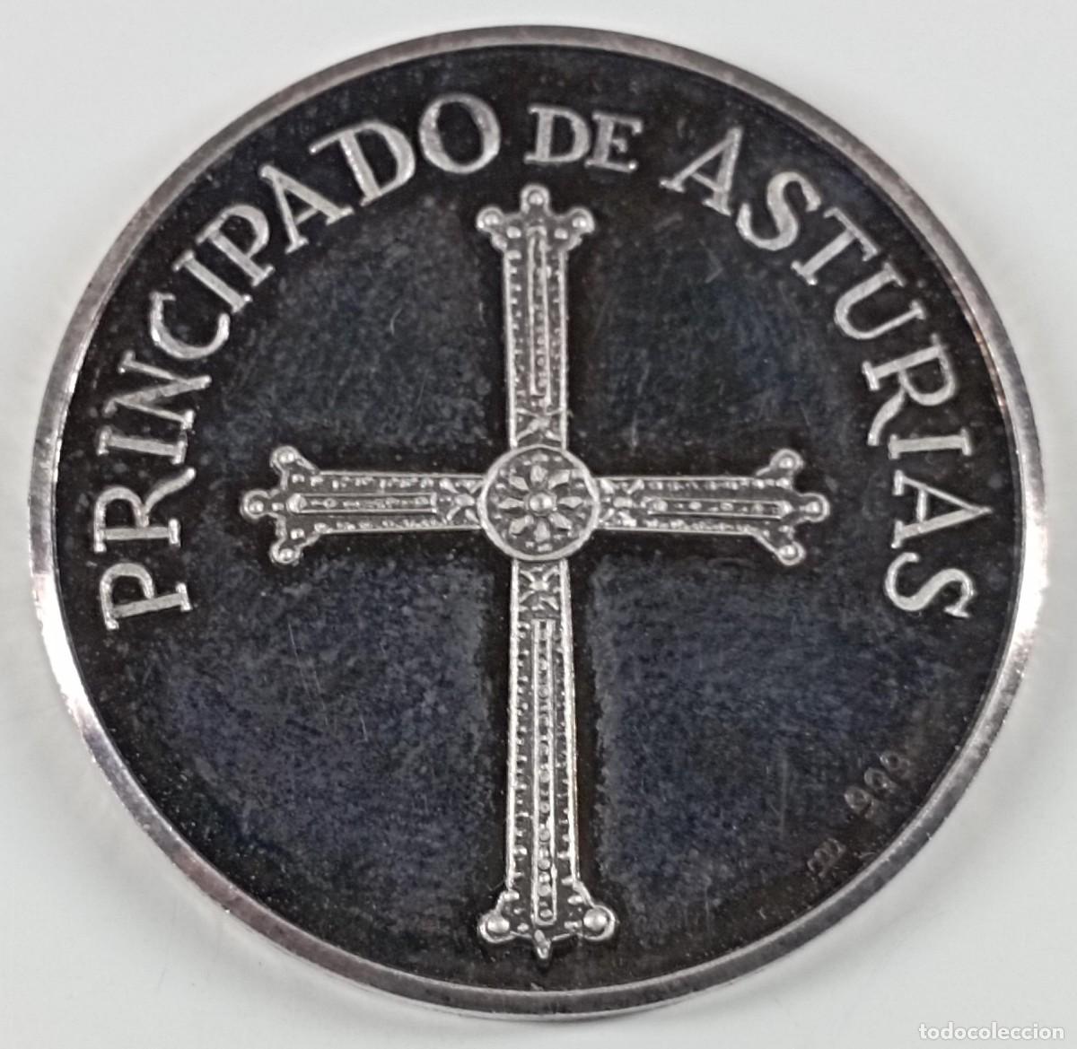 Monedas Juan Carlos I: Moneda de Espa&ntilde;a del Principado de Asturias, de plata