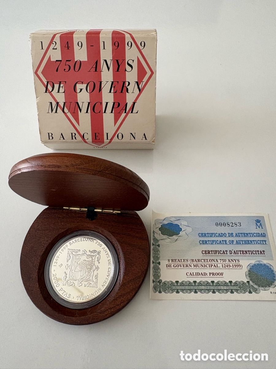 Monedas Juan Carlos I: Lote 4 Monedas 2000 Pesetas Plata Proof FNMT 1995-2001 Estuches Y Certificados