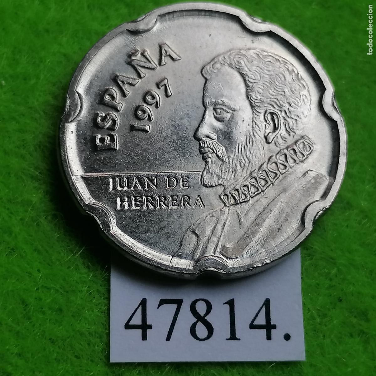 Monedas Juan Carlos I: Espa&ntilde;a 50 pesetas 1997, Juan de Herrera, Juan Carlos I