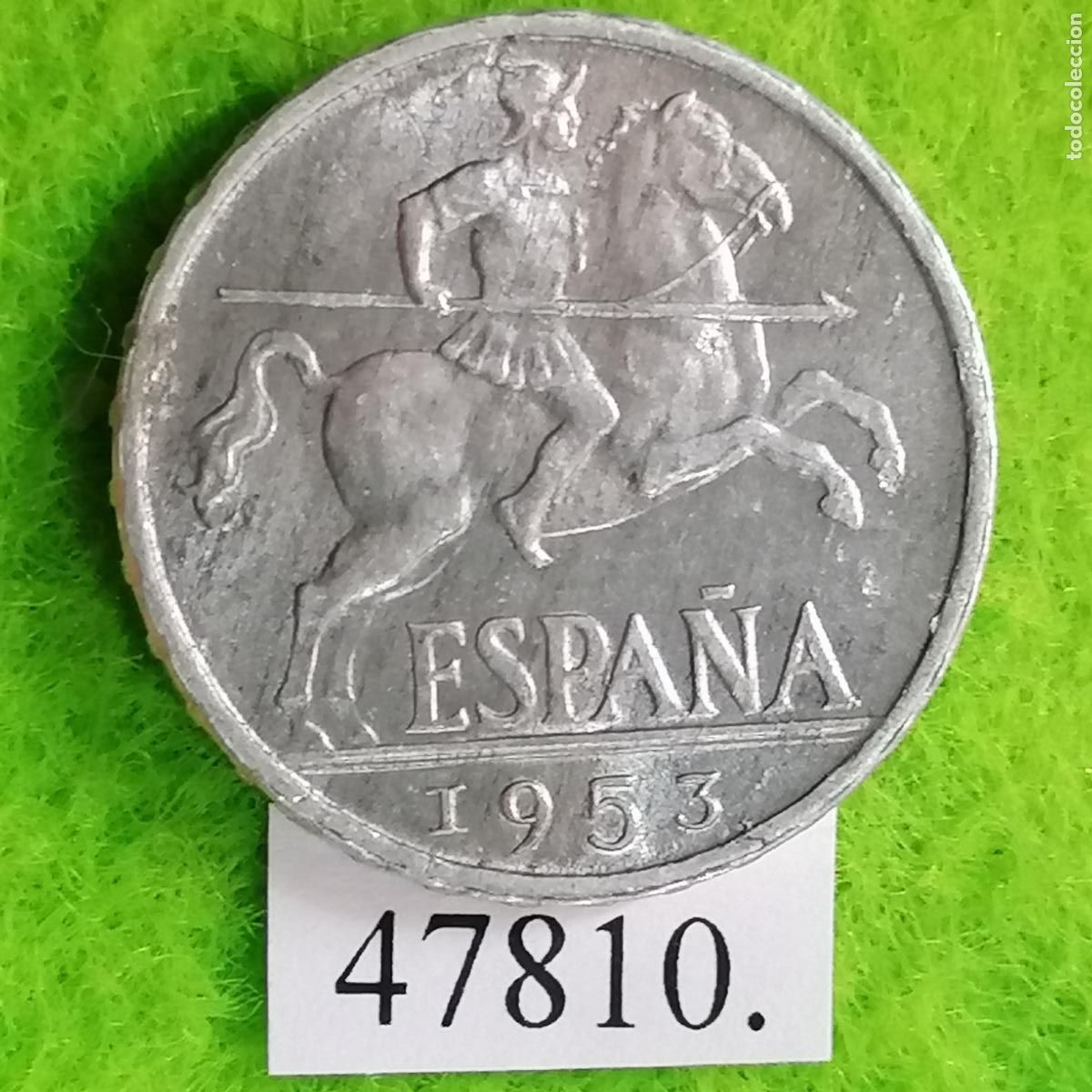 Monedas Juan Carlos I: Espa&ntilde;a 10 c&eacute;ntimos 1953, Franco