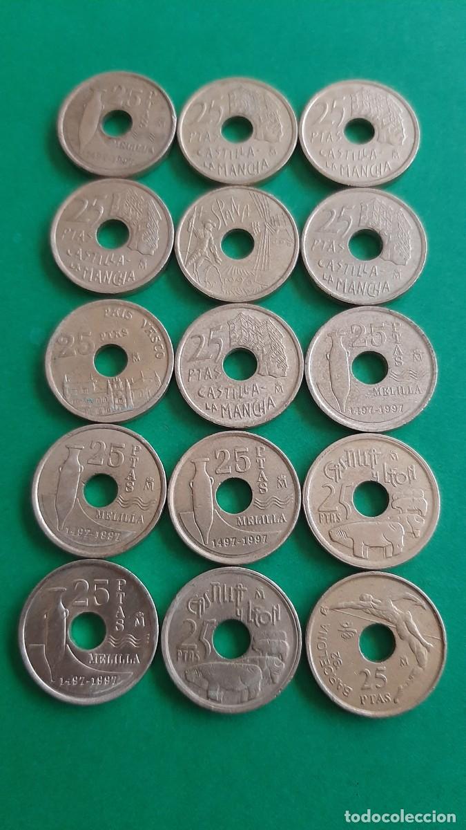 Monedas Juan Carlos I: (ESPA&Ntilde;A) LOTE DE MONEDAS DE 25 PESETAS