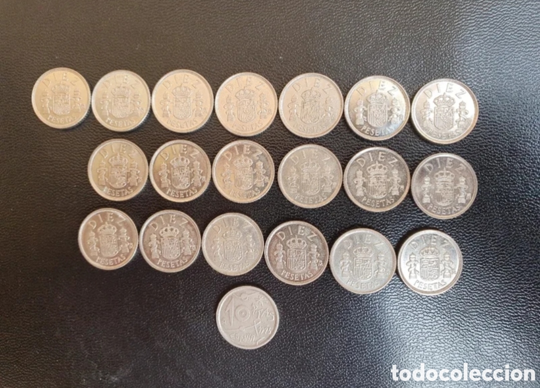 Monedas Juan Carlos I: 20 MONEDAS 10 PESETAS (1983/84/85/93)