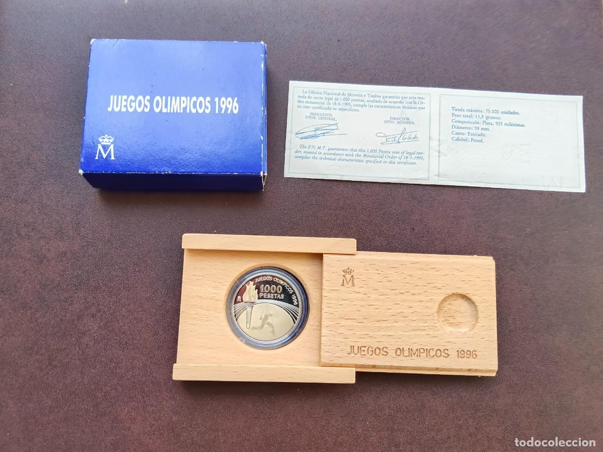 Monedas Juan Carlos I: MONEDA DE 1000 PESETAS DEL A&Ntilde;O 1996 DE LOS JUEGOS OLIMPICOS (DE PLATA)