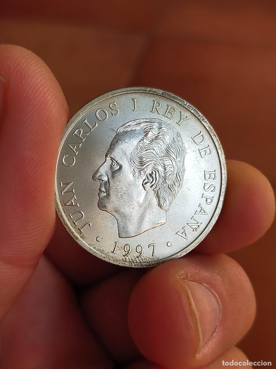 Monedas Juan Carlos I: MONEDA DE 2000 DOS MIL PESETAS 1997 1547 CERVANTES QUIJOTE ESPA&Ntilde;A PLATA EXCELENTE CONSERVACION