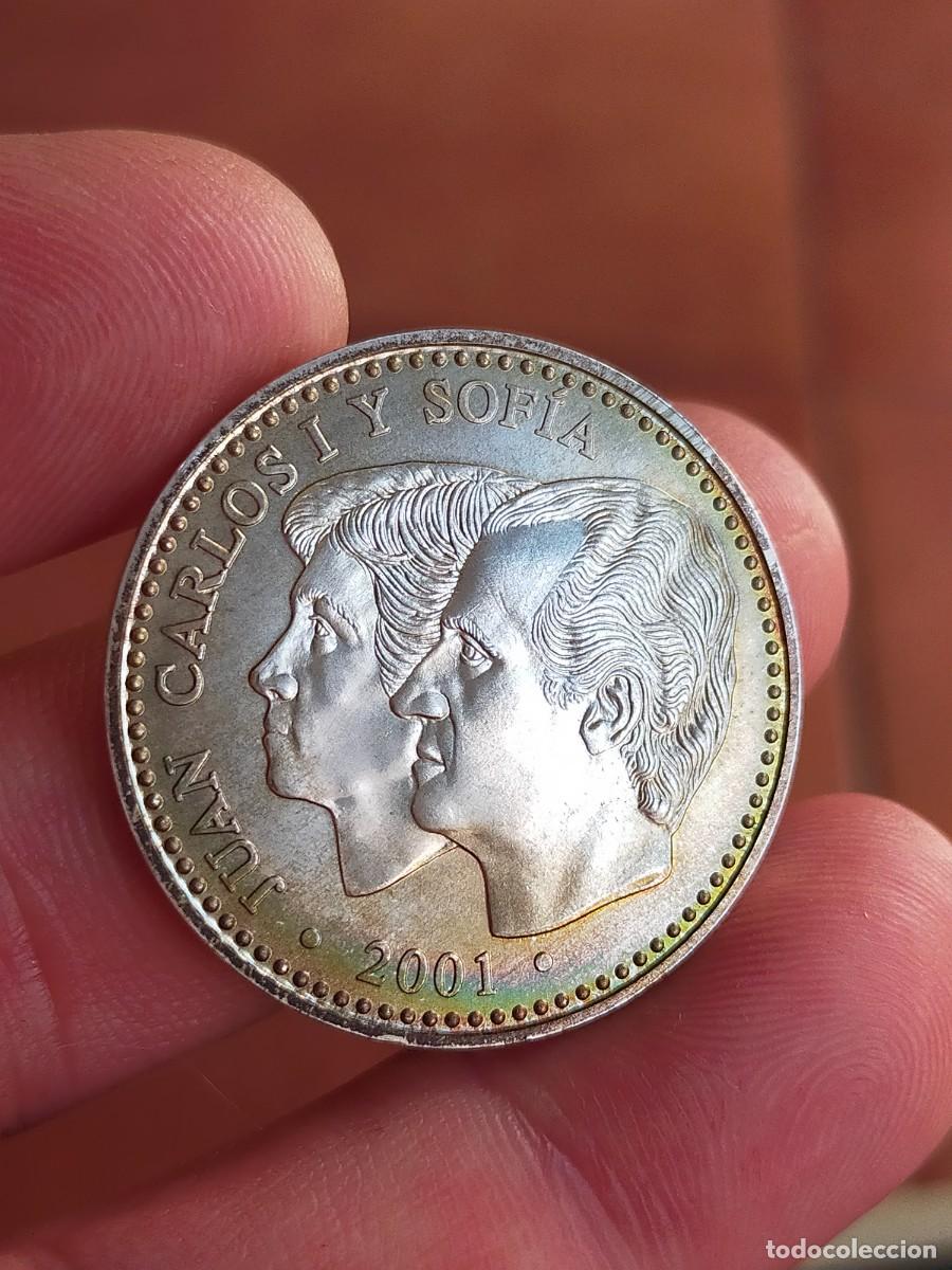 Monedas Juan Carlos I: MONEDA DE 2000 DOS MIL PESETAS 2001 ESPA&Ntilde;A PLATA MUY BUENA CONSERVACION ULTIMA EMISION