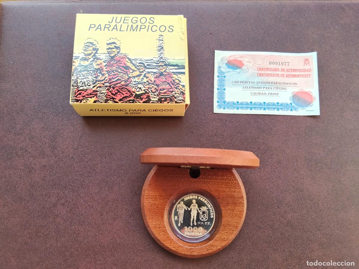 Monedas Juan Carlos I: MONEDA DE 1000 PESETAS DE LOS JUEGOS PARAOLIMPICOS DEL A&Ntilde;O 2000,DE PLATA.