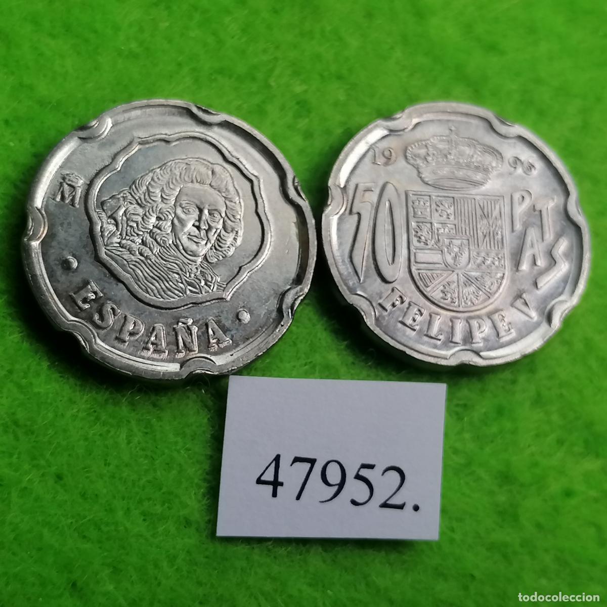 Monedas Juan Carlos I: Espa&ntilde;a 50 pesetas 1996, Felipe V, una moneda, Juan Carlos l, 1&ordm;, 47952 3