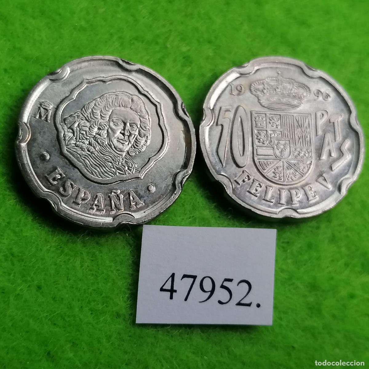 Monedas Juan Carlos I: Espa&ntilde;a 50 pesetas 1996, Felipe V, una moneda, Juan Carlos l, 1&ordm;, 47952 5