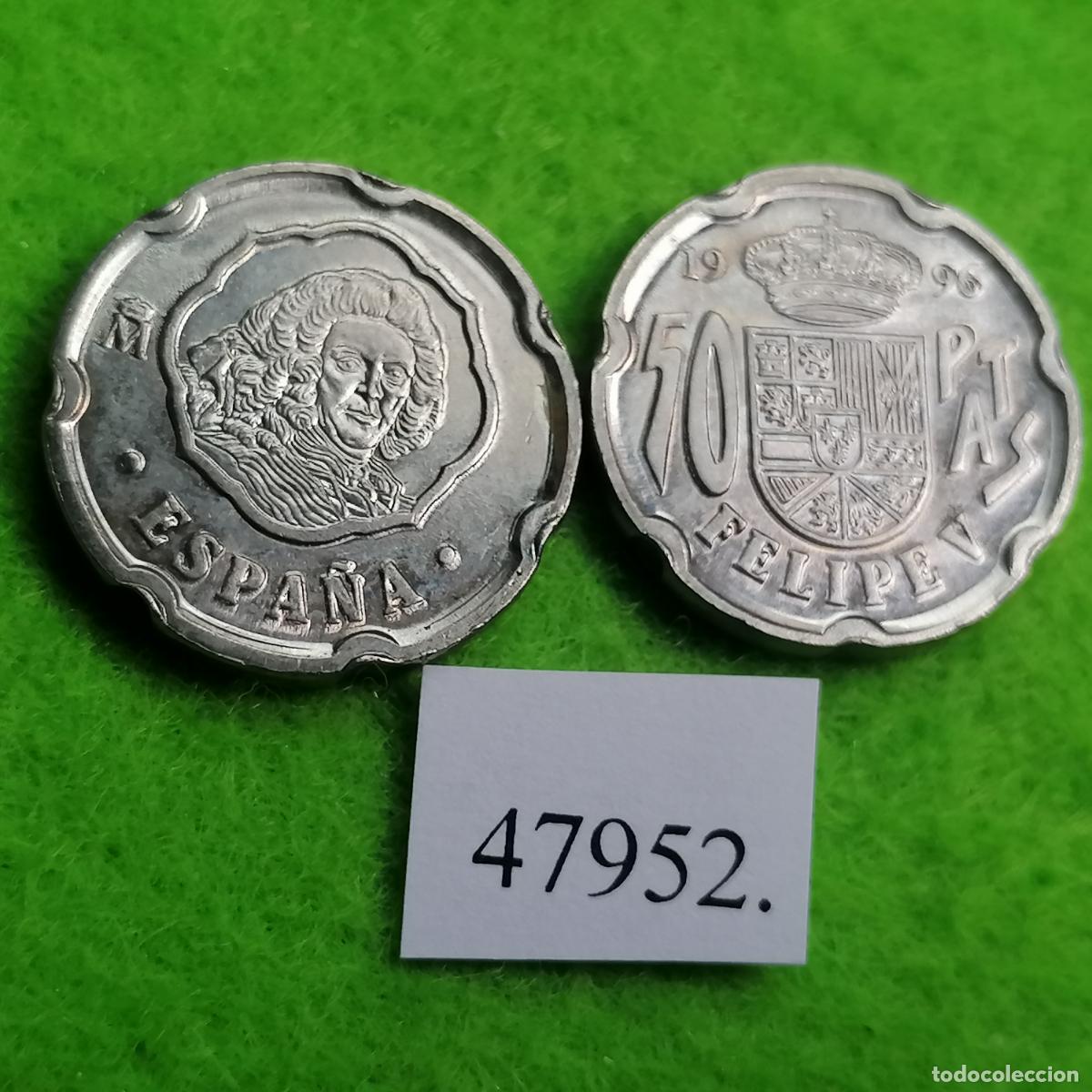 Monedas Juan Carlos I: Espa&ntilde;a 50 pesetas 1996, Felipe V, una moneda, Juan Carlos l, 1&ordm;, 47952