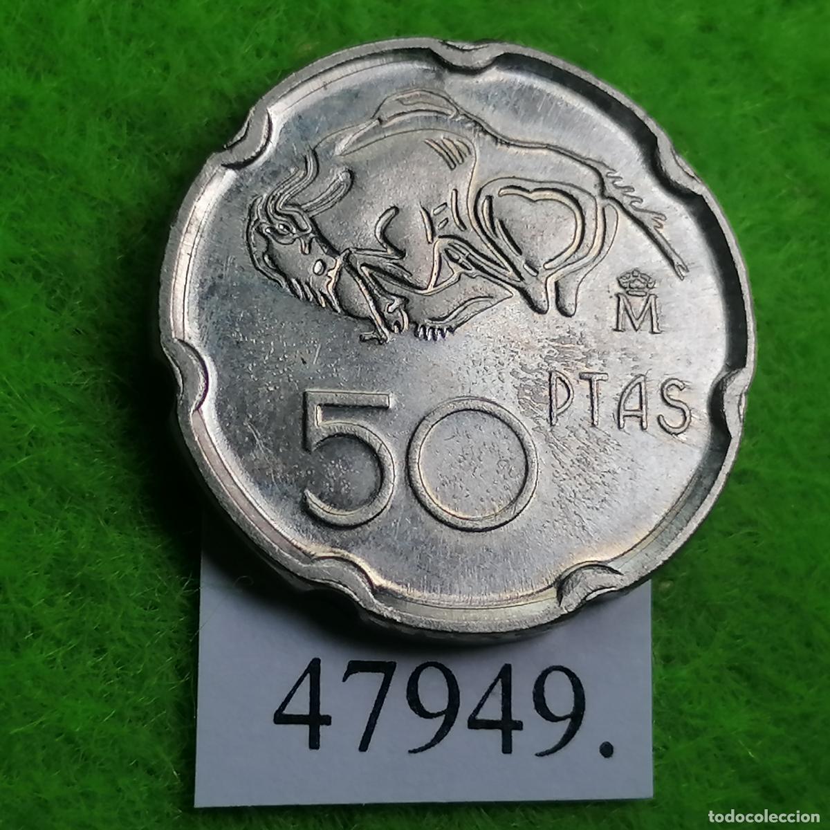 Monedas Juan Carlos I: Espa&ntilde;a 50 pesetas 1994, Altamira, Cantabria, Juan Carlos l, 1&ordm;