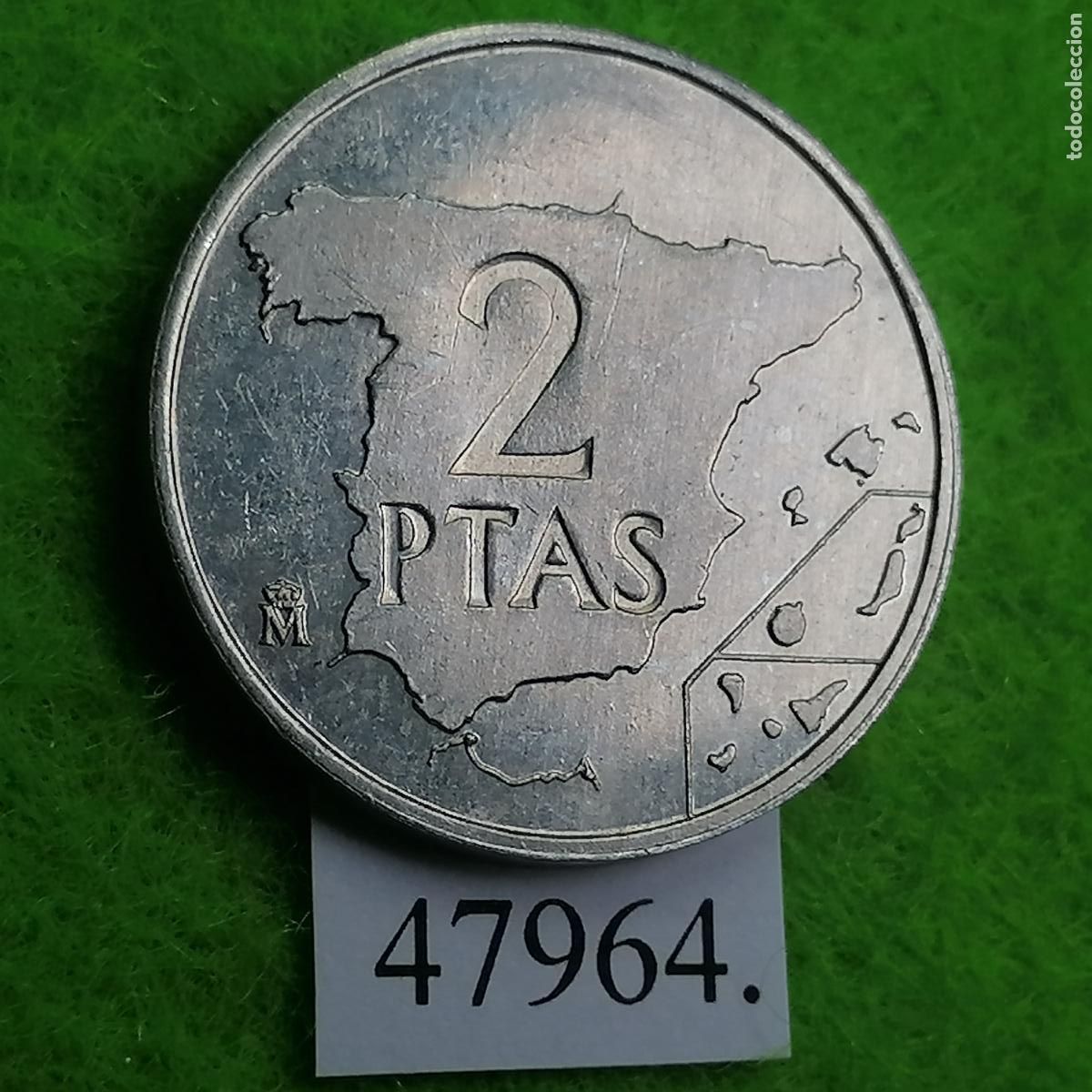 Monedas Juan Carlos I: Espa&ntilde;a, 2 pesetas 1982, Juan Carlos l, 1&ordm;
