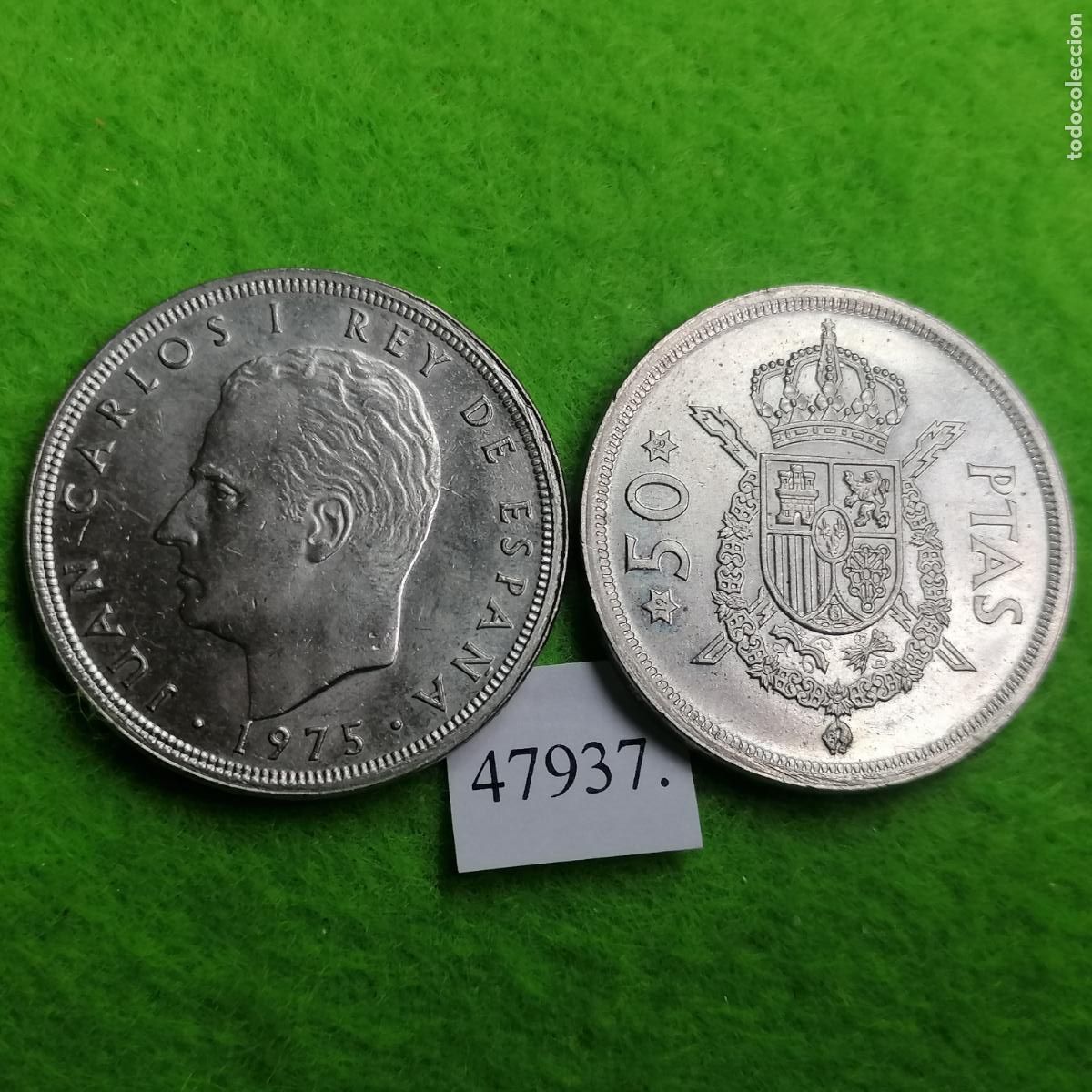 Monedas Juan Carlos I: Espa&ntilde;a 50 pesetas 1975 78, una moneda, Juan Carlos l, 1&ordm;, 47937 2