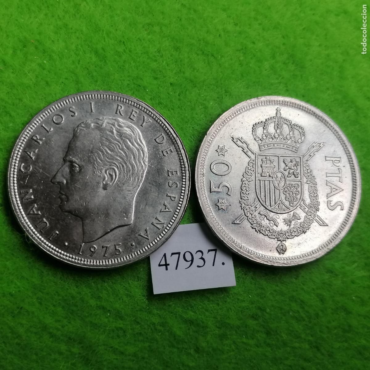 Monedas Juan Carlos I: Espa&ntilde;a 50 pesetas 1975 78, una moneda, Juan Carlos l, 1&ordm;, 47937