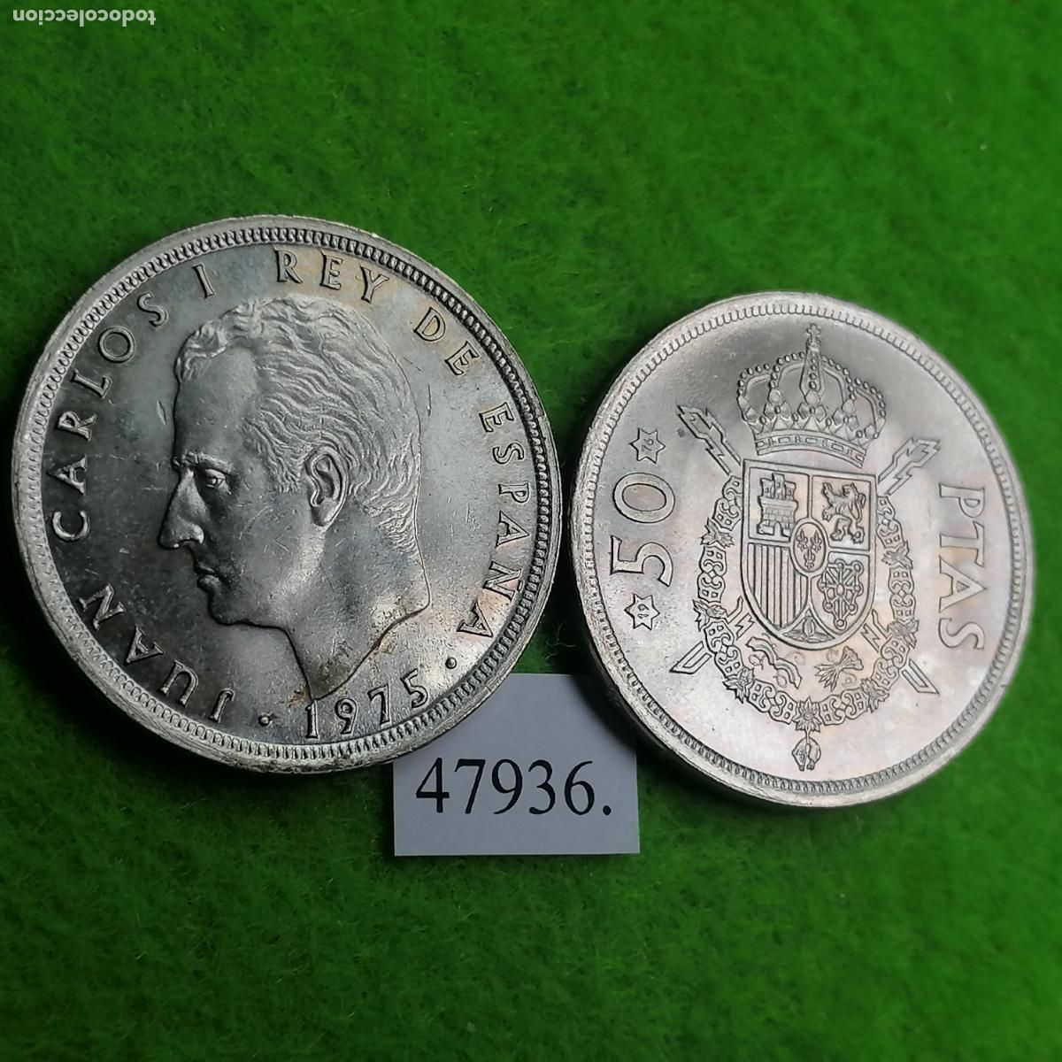 Monedas Juan Carlos I: Espa&ntilde;a 50 pesetas 1975 76, una moneda, Juan Carlos l, 1&ordm;, 47936 5