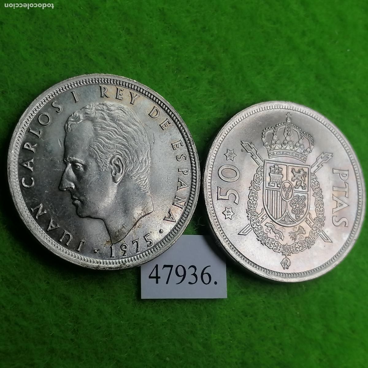 Monedas Juan Carlos I: Espa&ntilde;a 50 pesetas 1975 76, una moneda, Juan Carlos l, 1&ordm;, 47936 2