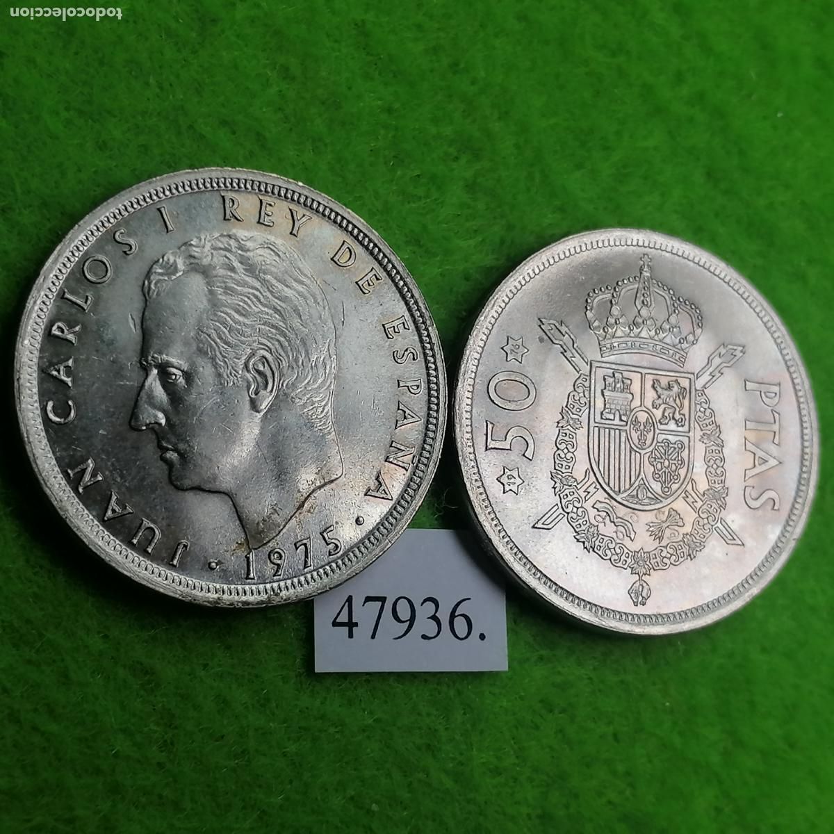 Monedas Juan Carlos I: Espa&ntilde;a 50 pesetas 1975 76, una moneda, Juan Carlos l, 1&ordm;, 47936