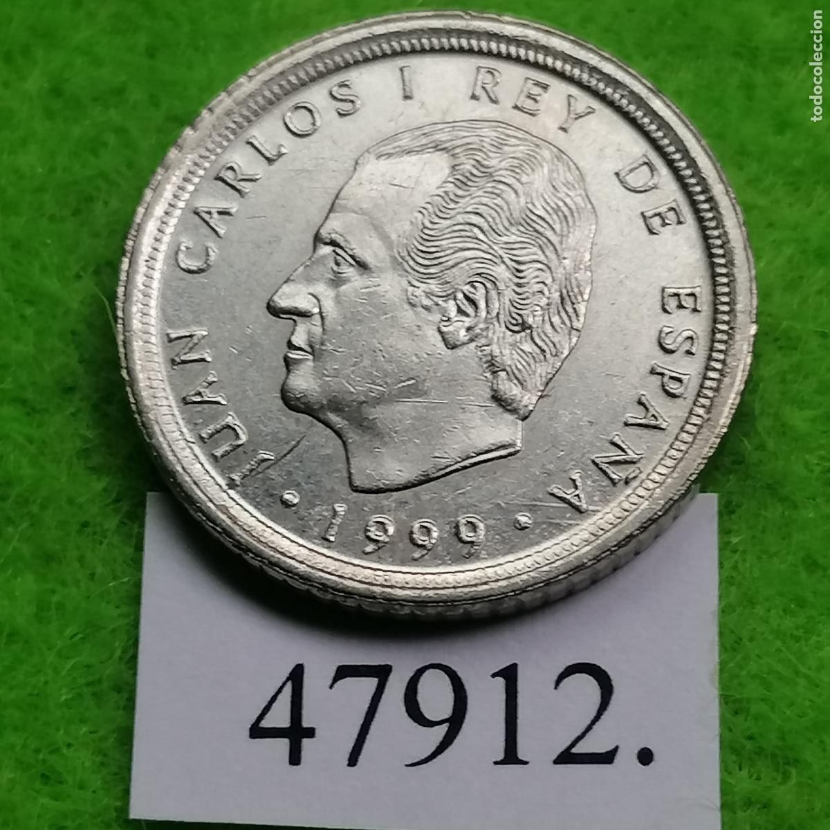 Monedas Juan Carlos I: Espa&ntilde;a 10 pesetas 1999, variante 2 grietas de cu&ntilde;o a las 5-6 , Juan Carlos l, 1&ordm;