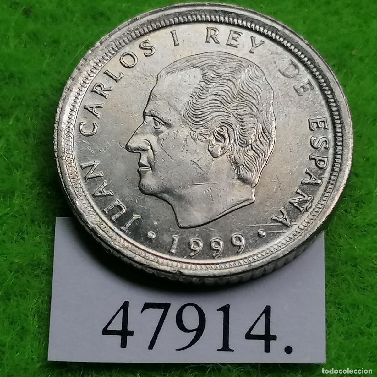 Monedas Juan Carlos I: Espa&ntilde;a 10 pesetas 1999, variante 2 grietas de cu&ntilde;o a las 5-6 , Juan Carlos l, 1&ordm;
