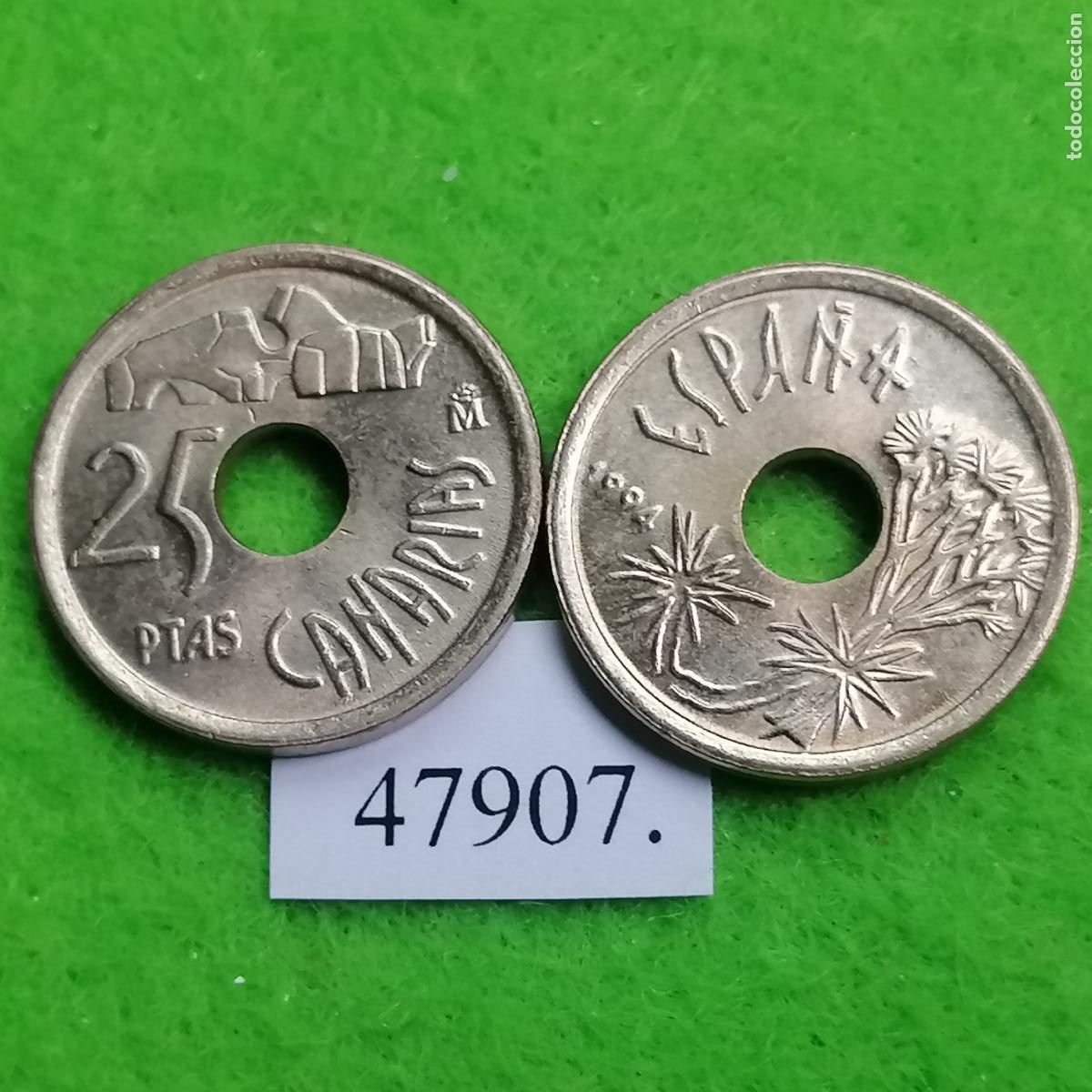 Monedas Juan Carlos I: Espa&ntilde;a 25 pesetas 1994, Canarias, una moneda, Juan Carlos l, 1&ordm;, 47907