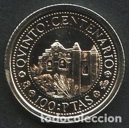 M&uuml;nzen unter Juan Carlos I: MONEDA DE PLATA, MONEDAS QUINTO CENTENARIO, VALOR: 100 PESETAS, 1990, FDC MATE