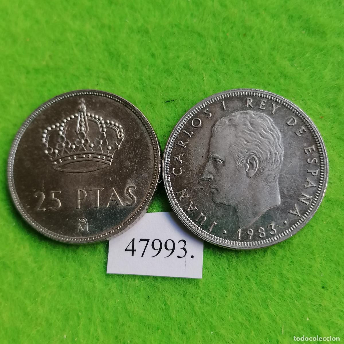 Monnaies Juan Carlos I: Espa&ntilde;a 25 pesetas 1983, una moneda, Juan Carlos I, 47993 5