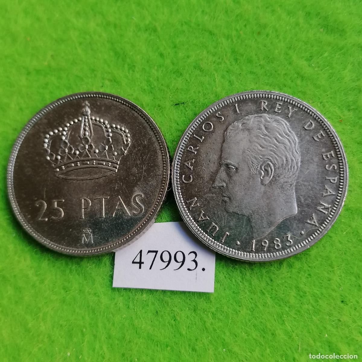 Monnaies Juan Carlos I: Espa&ntilde;a 25 pesetas 1983, una moneda, Juan Carlos I, 47993 3