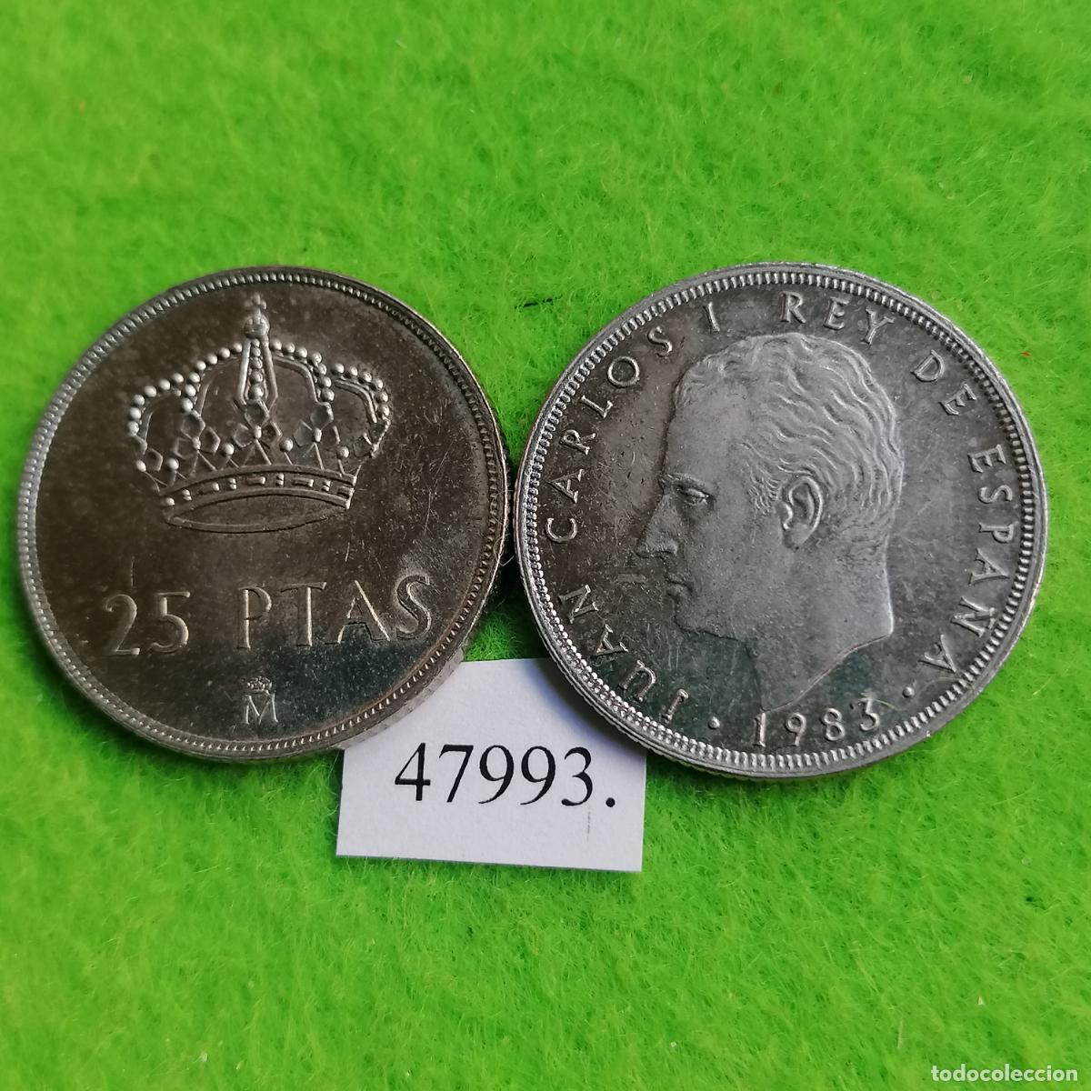M&uuml;nzen unter Juan Carlos I: Espa&ntilde;a 25 pesetas 1983, una moneda, Juan Carlos I, 47993 2