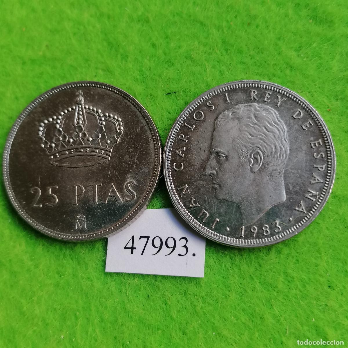 M&uuml;nzen unter Juan Carlos I: Espa&ntilde;a 25 pesetas 1983, una moneda, Juan Carlos I, 47993