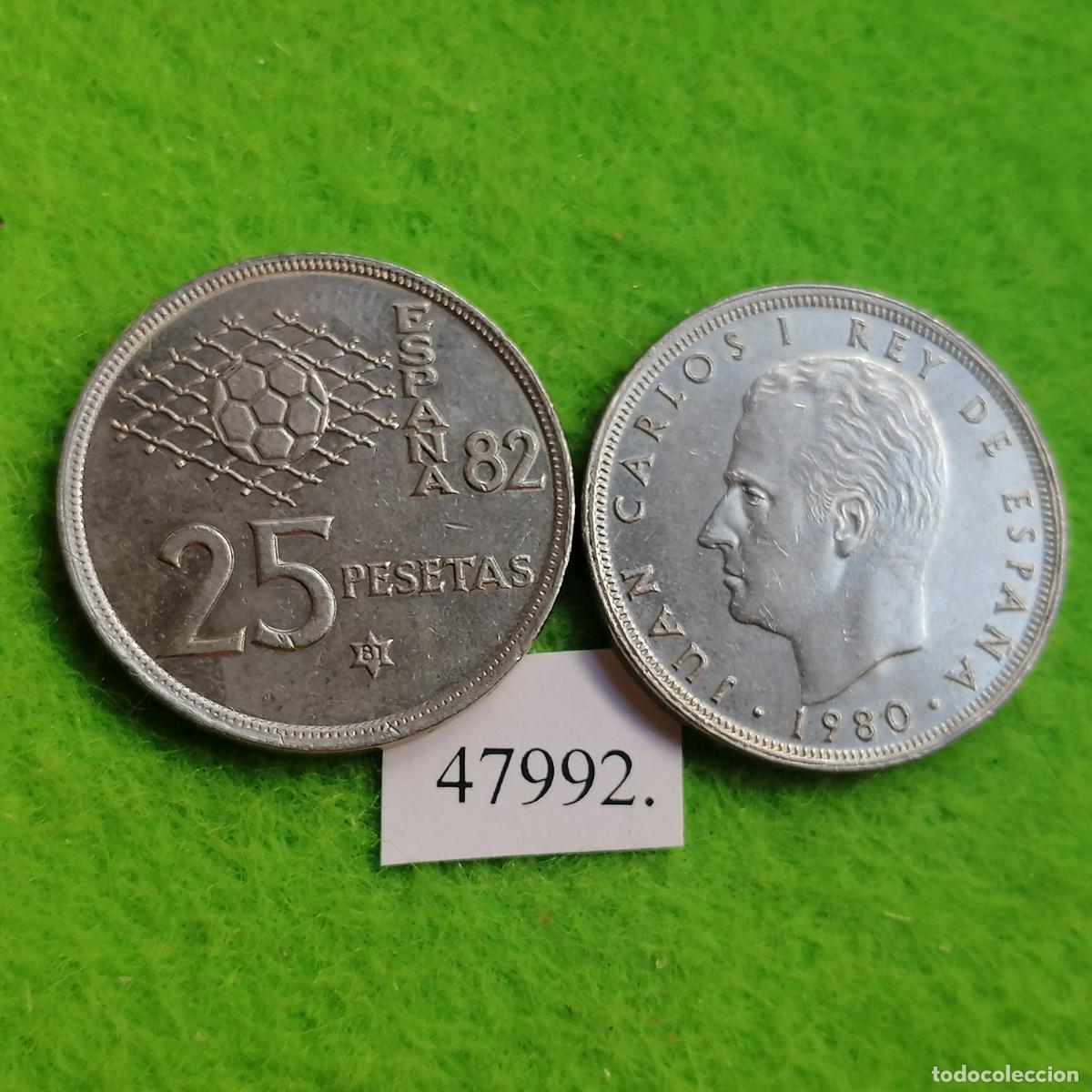 M&uuml;nzen unter Juan Carlos I: Espa&ntilde;a 25 pesetas 1980 82, una moneda, Juan Carlos I, 47992 5