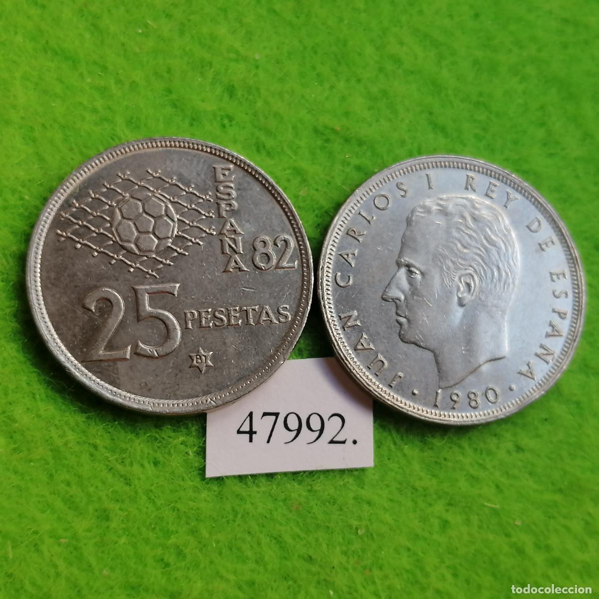 M&uuml;nzen unter Juan Carlos I: Espa&ntilde;a 25 pesetas 1980 82, una moneda, Juan Carlos I, 47992 4