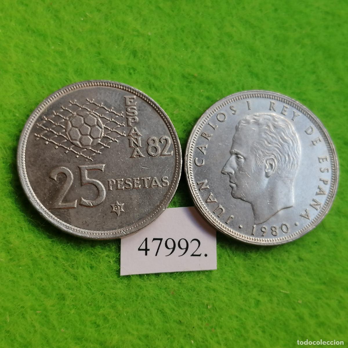 Monedas Juan Carlos I: Espa&ntilde;a 25 pesetas 1980 82, una moneda, Juan Carlos I, 47992 2