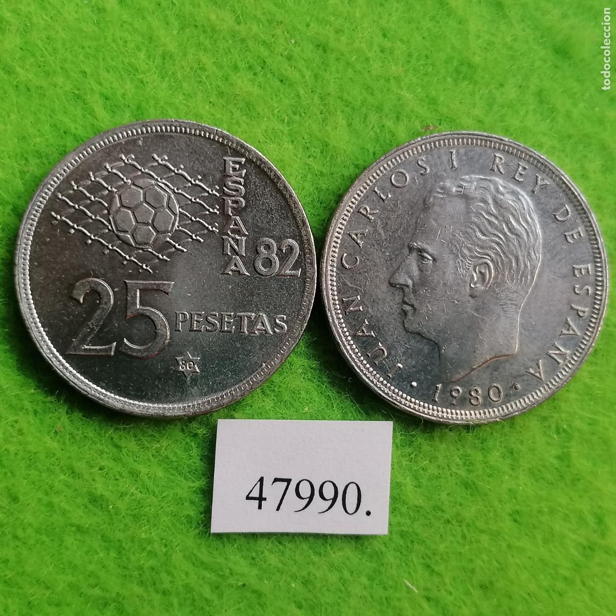 Monedas Juan Carlos I: Espa&ntilde;a 25 pesetas 1980 80, una moneda, Juan Carlos I, 47990 4